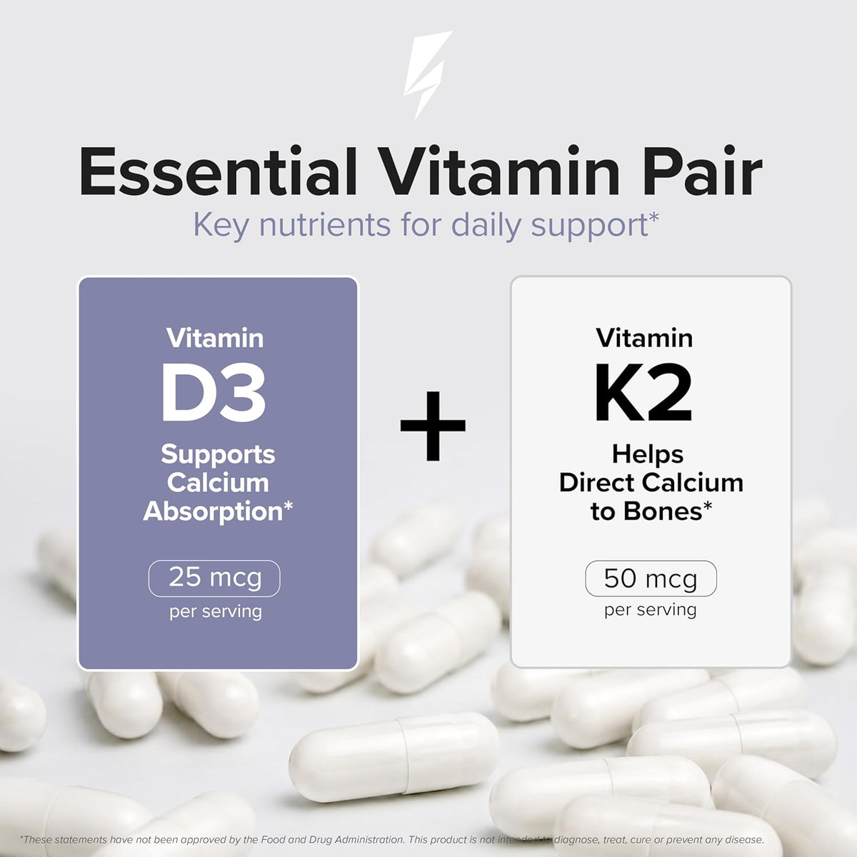 Inno D3+K2 - Vitamina D3, K2 y Magnesio (30 Cápsulas) – Image 3