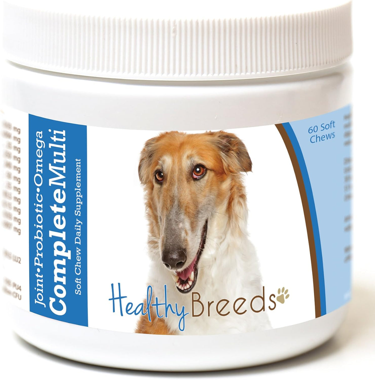 Healthy Breeds Borzois All in One Multivitamin Soft Chew 60 Count – Image 1
