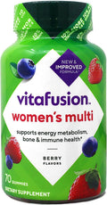 Vitafusion Women's Multivitamin Gummies, 70 Count, Berry Flavor