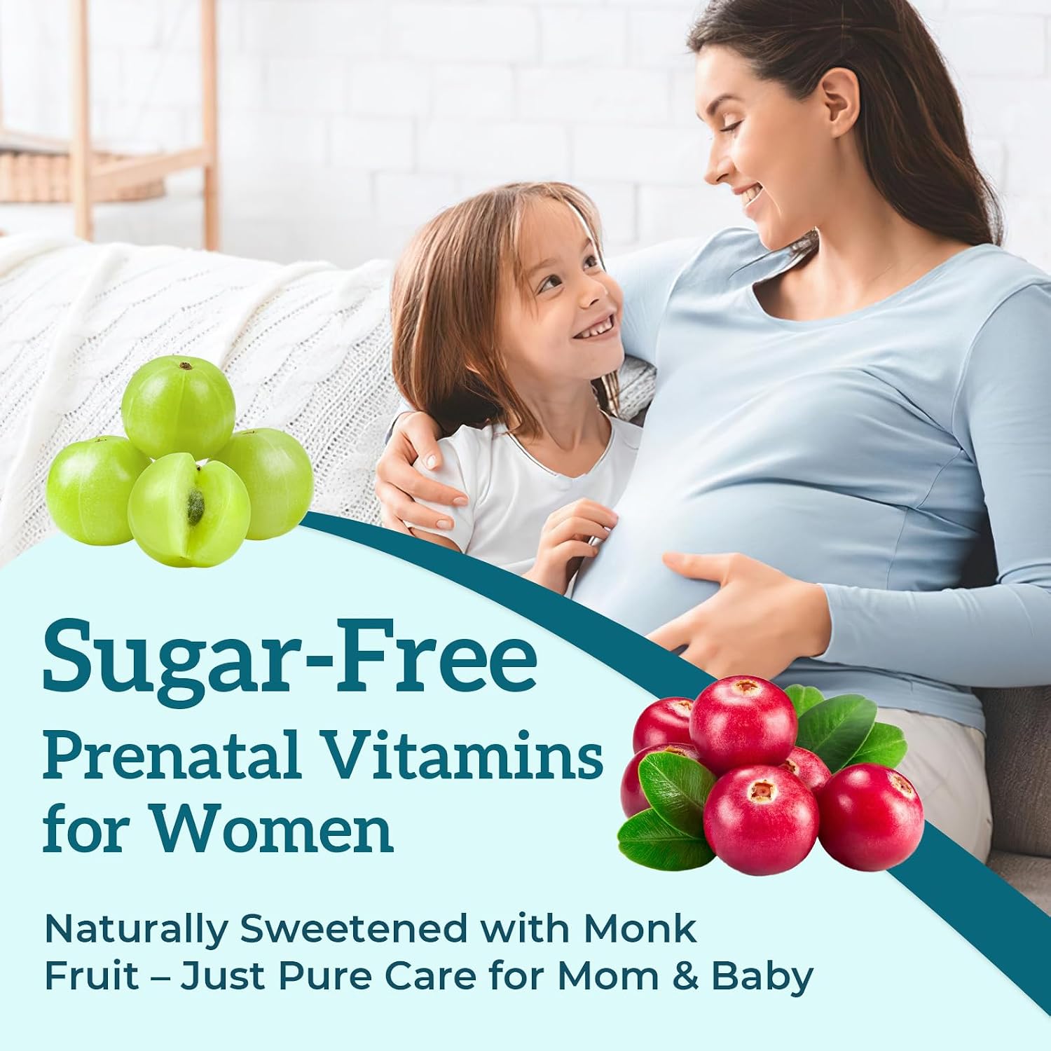 Quorinthiumax Gominolas Prenatales Sin Azúcar con DHA y Probióticos - 180 uds (2 Envases)