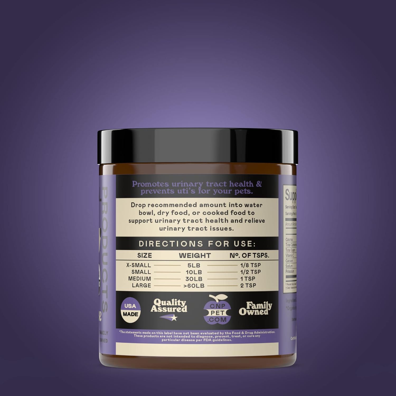 CNP Organic D'Mannose Powder for Pets 4oz - Polvo de D-Mannosa Orgánica para Perros y Gatos