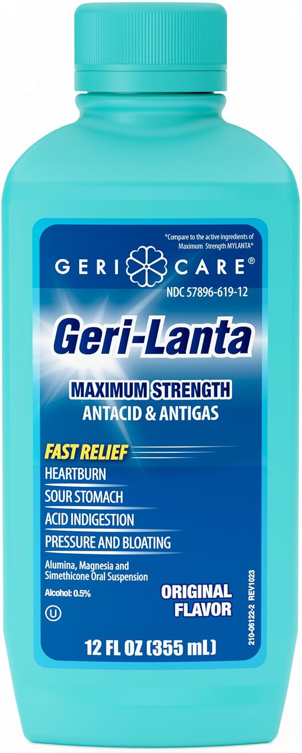 Geri-Lanta Antiácido Líquido con Antigás - Sabor Original - 355 ml