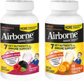 Airborne Vitamina C 1000 mg + Zinc – Comprimidos masticables sabor Frutos Rojos y Cítricos – 116 comprimidos