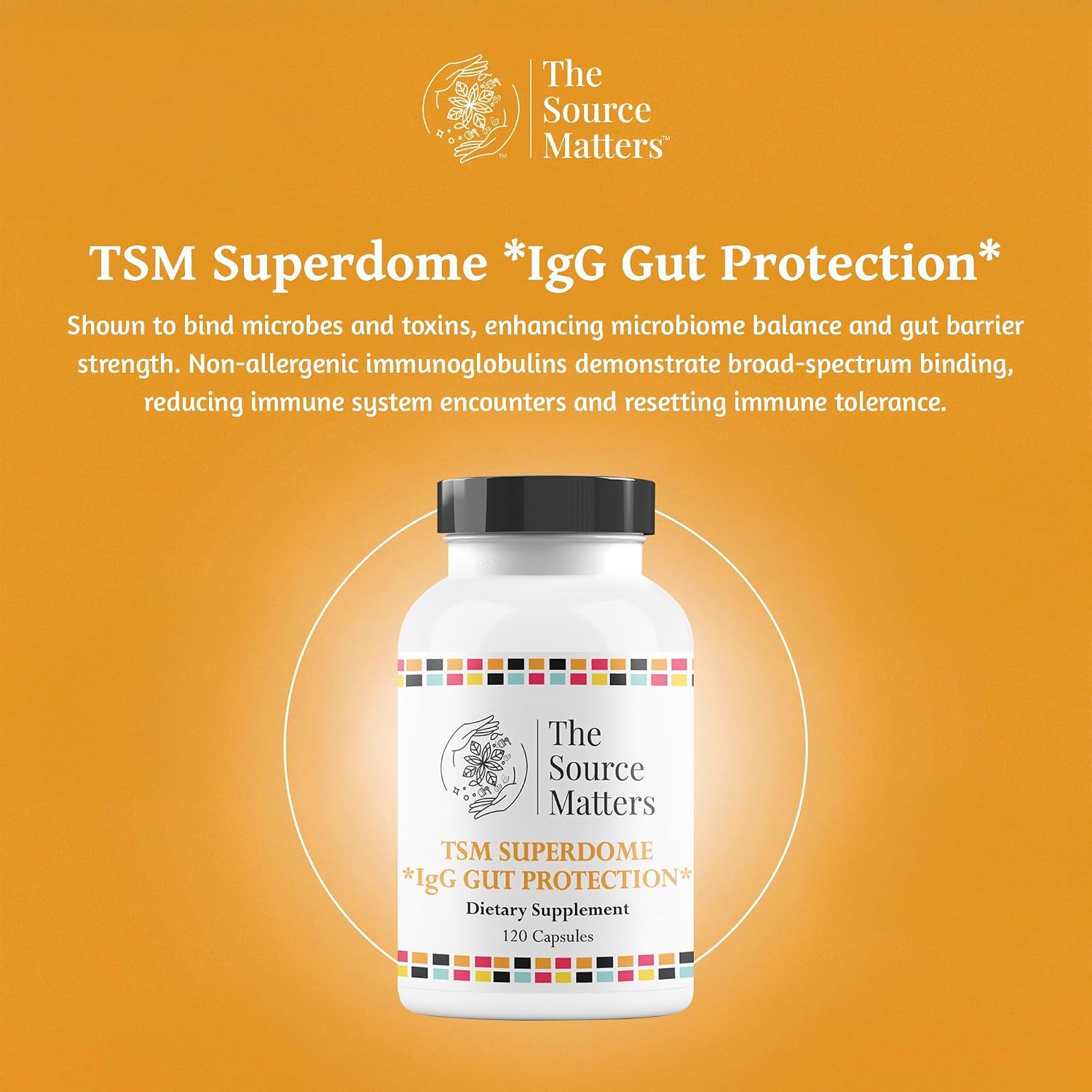 SUPERDOME IgG Gut Protection - Protección Intestinal e Inmunológica, 120 Cápsulas