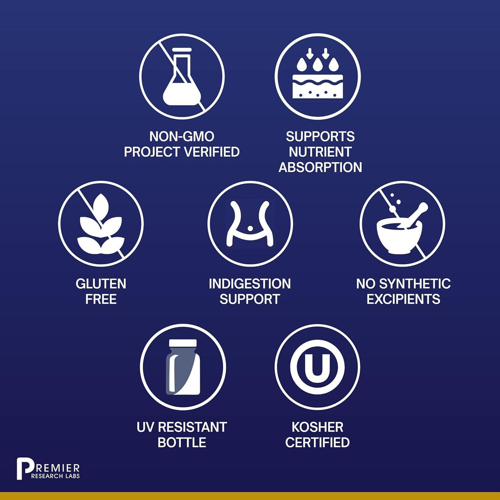 Premier Research Labs Premier HCL - Betaina HCL, 90 Cápsulas Vegetales