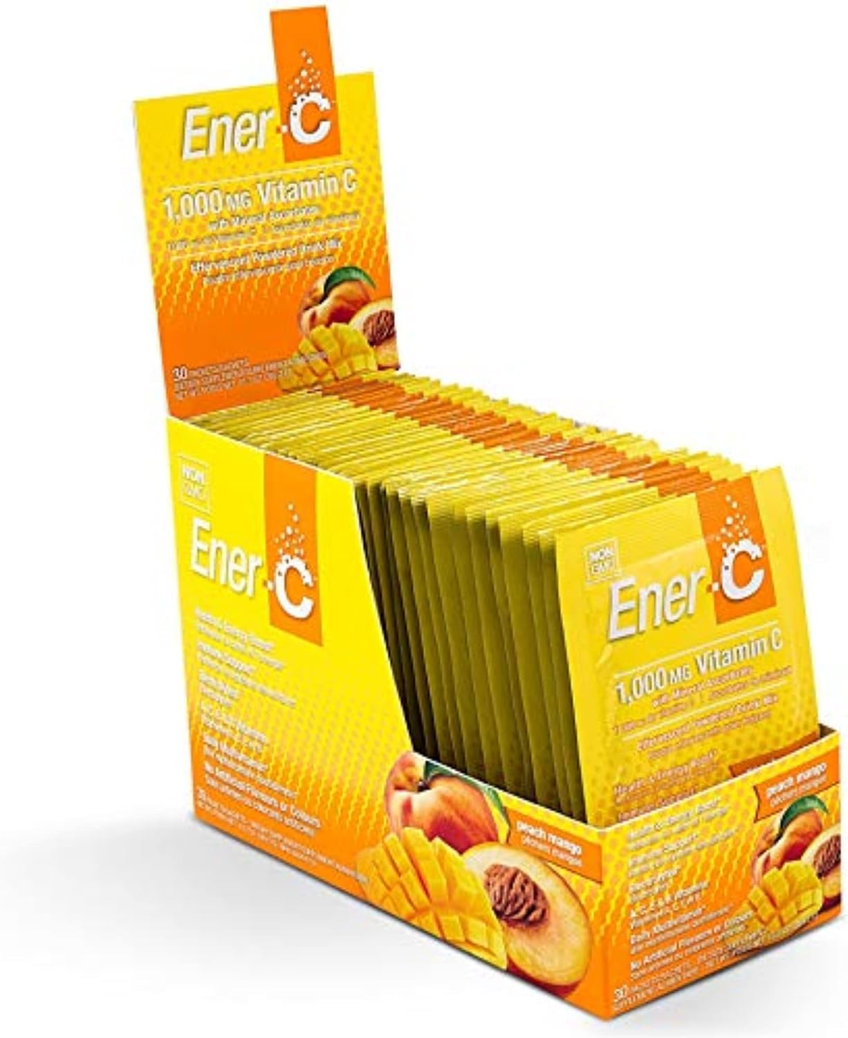 Ener-C Vitamina C 1000 mg Efervescente Melocotón Mango - 30 Sobres