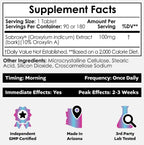 Comprimidos Nootropics Depot Sabroxy® | 100 mg | 90 Unidades | Mínimo 10% de Oroxilina-A | Oroxylum indicum | Puede Ayudar a Promover la Concentración y la Motivación