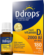 Ddrops Adultos 2000 UI 180 Gotas - Suplemento Líquido de Vitamina D3