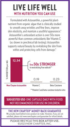 New Chapter Biotin, Vegan Hair, Skin, and Nails Supplement with Fermented Biotin and Astaxanthin - 60 Tablets