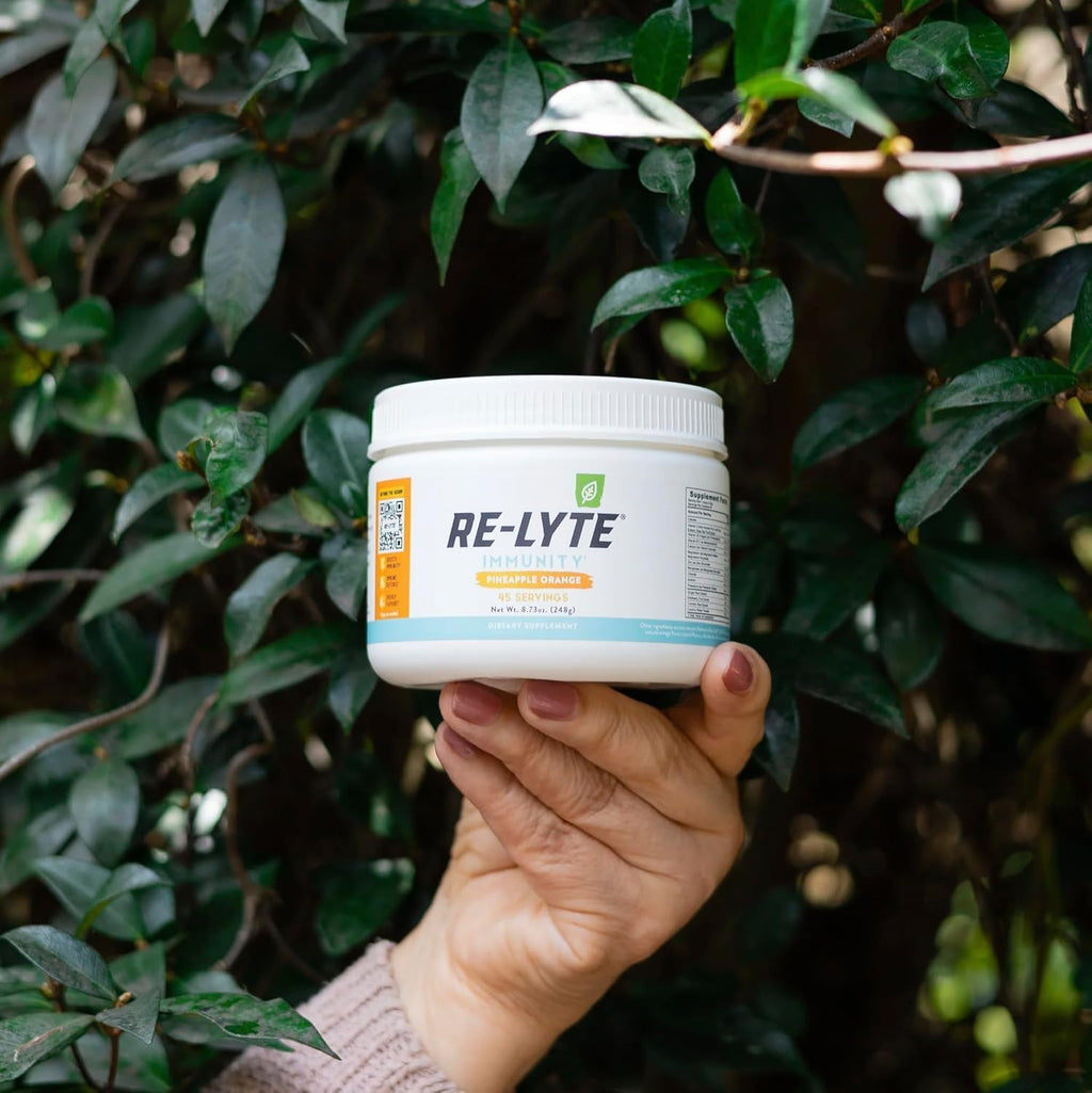 REDMOND Re-Lyte Immunity, Mezcla de Multivitaminas y Electrolitos (Piña Naranja)