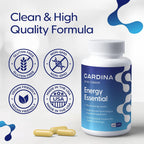 Suplemento de Vitamina B12 para Hombres y Mujeres - Memoria y Enfoque con Tiamina y CoQ10 - 60 Cápsulas Veganas