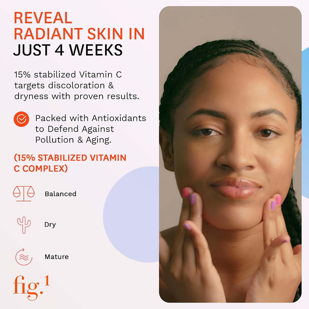 Fig.1 Sérum Facial Vitamina C 15% - Tratamiento Antiarrugas e Hidratante 30 ml