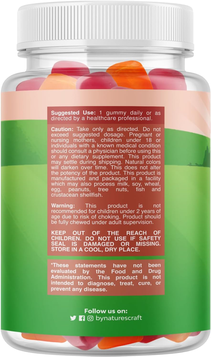 Gominolas de Vitamina D3 para Niños - 1000 UI por Ración - Sabores Frutales Sin Gelatina - 60 Unidades