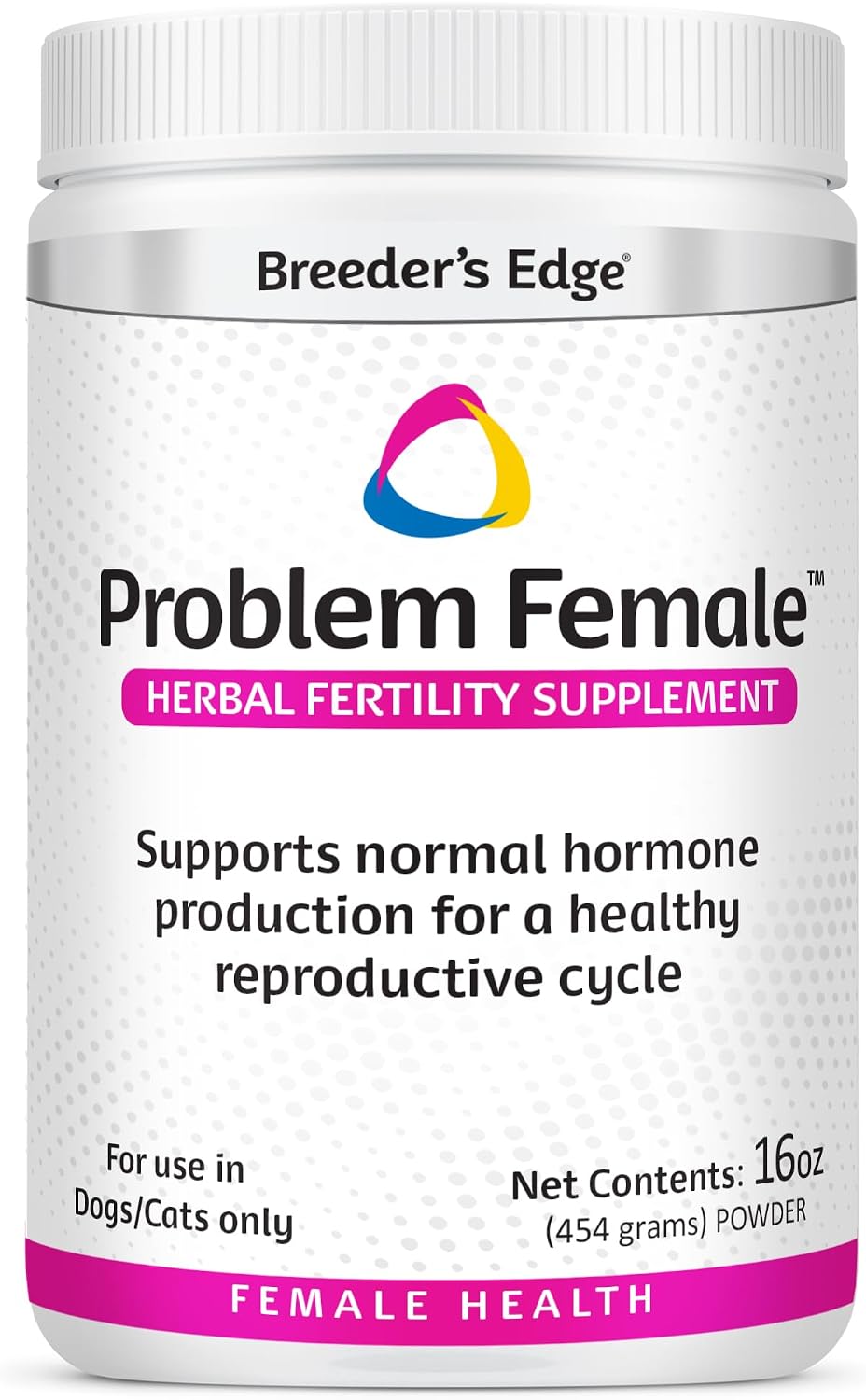 Breeder’s Edge Problem Female - Suplemento hormonal para perras y gatas, 454g