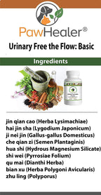 Urinary Free The Flow-Basic - Polvo Herbal para la Prevención de Cálculos Vesicales en Perros - 50g