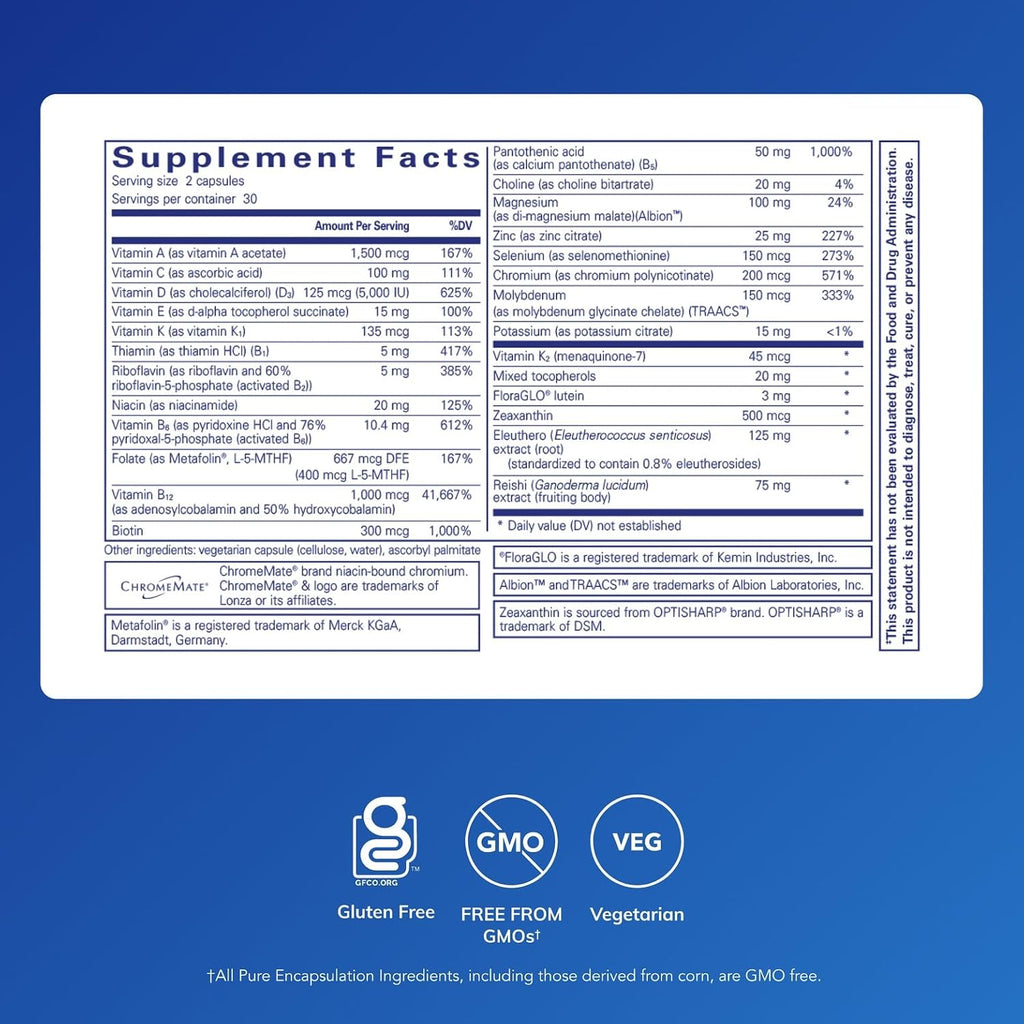 Pure Encapsulations PureResponse Multivitamin | Apoyo para el Equilibrio Inmunitario | 60 Cápsulas