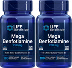 Life Extension Mega Benfotiamina 250 mg 180 Cápsulas (Pack de 2)