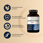 NatureBell Pregnenolona 100mg, 240 Cápsulas - Micronizada