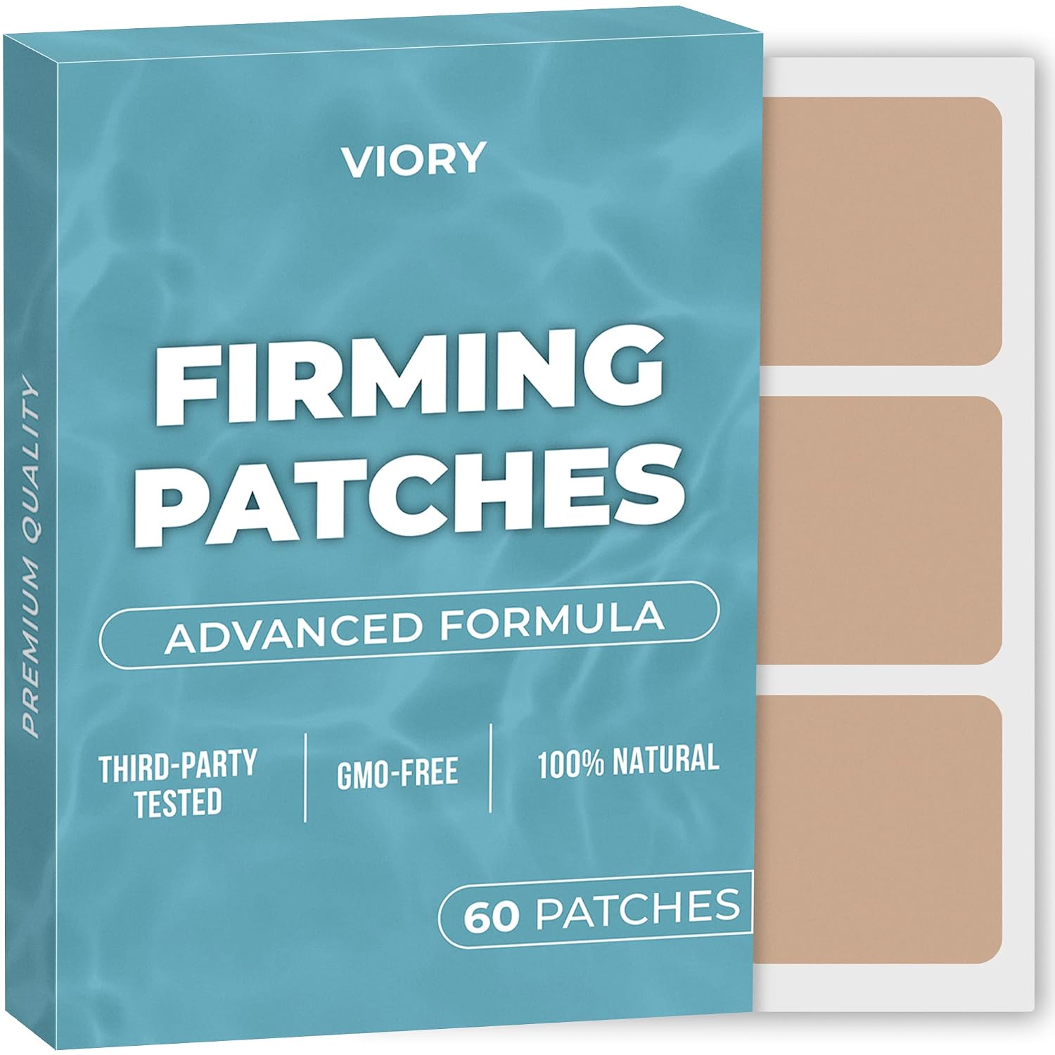 Parches de B12 VIORY (Pack de 60) - 100% Naturales para Mujer y Hombre - Energía, Enfoque y Apoyo Corporal - Fórmula Mejorada