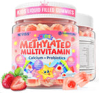 Neviss Multivitamínico Infantil en Gominolas + Calcio, Probióticos, Vitamina D3, C, B12 Metilada y Metilfolato - 60 Gominolas
