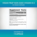 Source Naturals Vegan True Vitamina D3 2000 UI - 30 Cápsulas