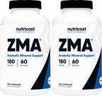 Nutricost ZMA 180 Capsules - Gluten-Free and Non-GMO ZMA Supplement