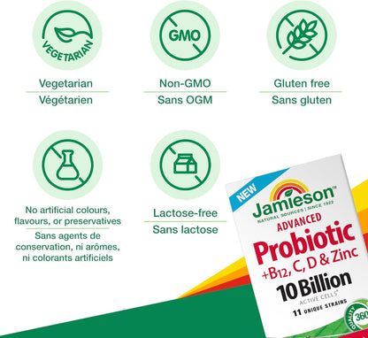 Probiótico Avanzado con Vitaminas B12, C, D y Zinc – Image 4
