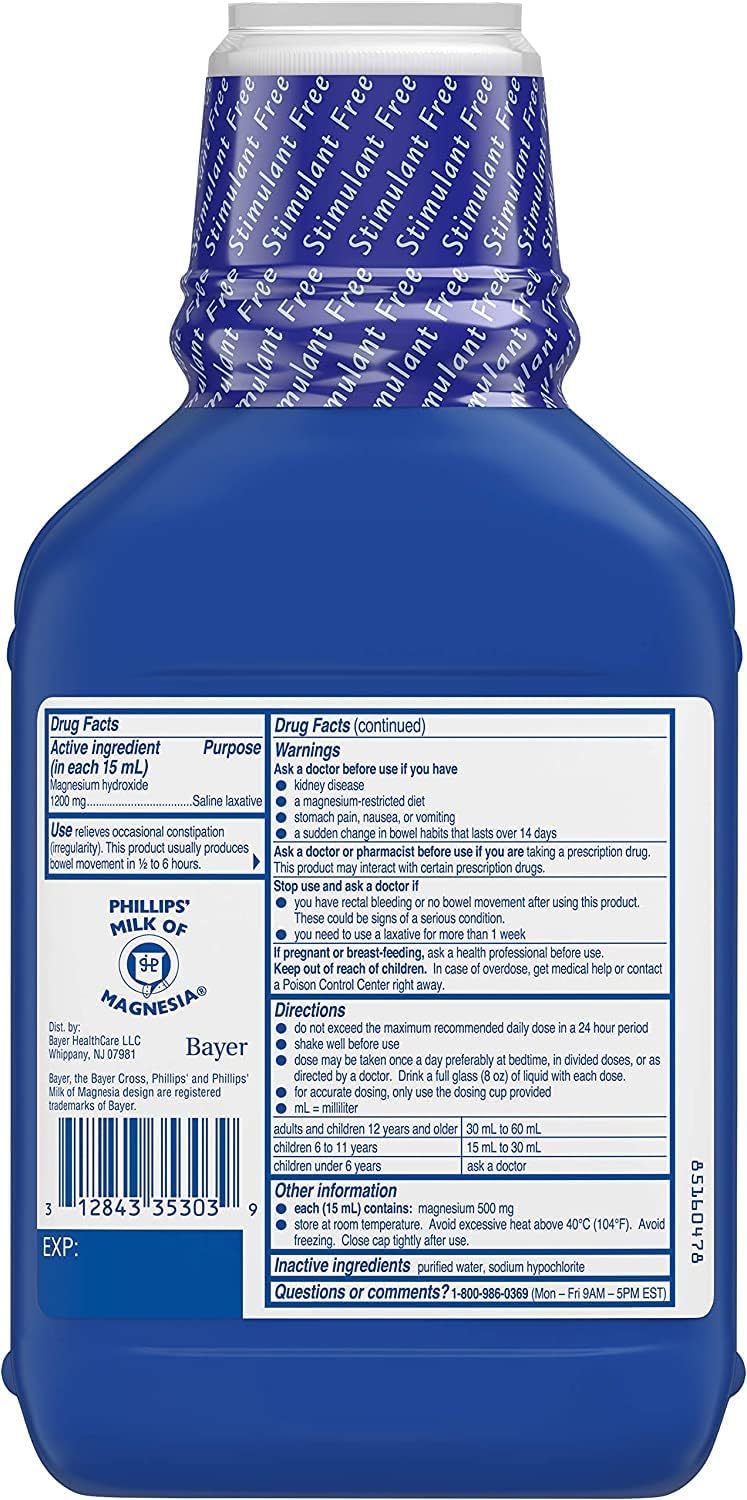 Phillips' Milk of Magnesia Original 26 oz (Lote de 3)