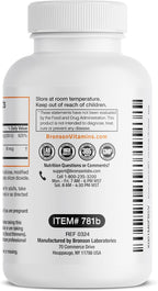 Bronson Vitamina K2 D3 (MK7) Suplemento 2-en-1 Complejo D3 y K2, 120 Cápsulas
