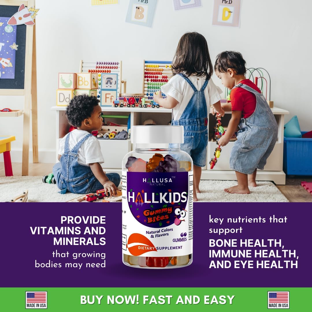 Hallusa Natural Multivitaminas para Niños en Gomitas - 60 Gomitas