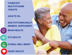 Equate Adulto 50+ Multivitamínico Multimineral Completo de Una Toma Diaria, Salud Cerebral - 125 Comprimidos