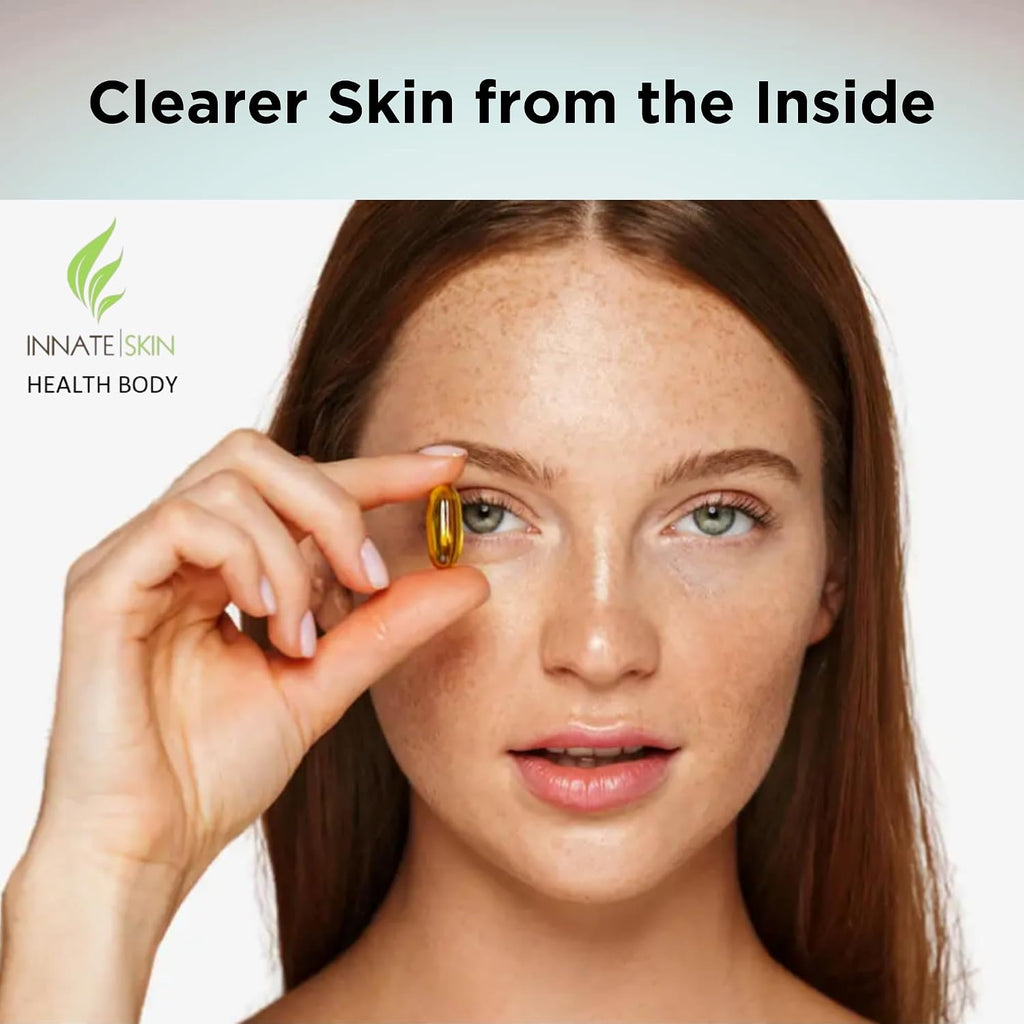 Clear Skin Acne Vitamins - Cápsulas para Piel Limpia con B5, Zinc y Vitex
