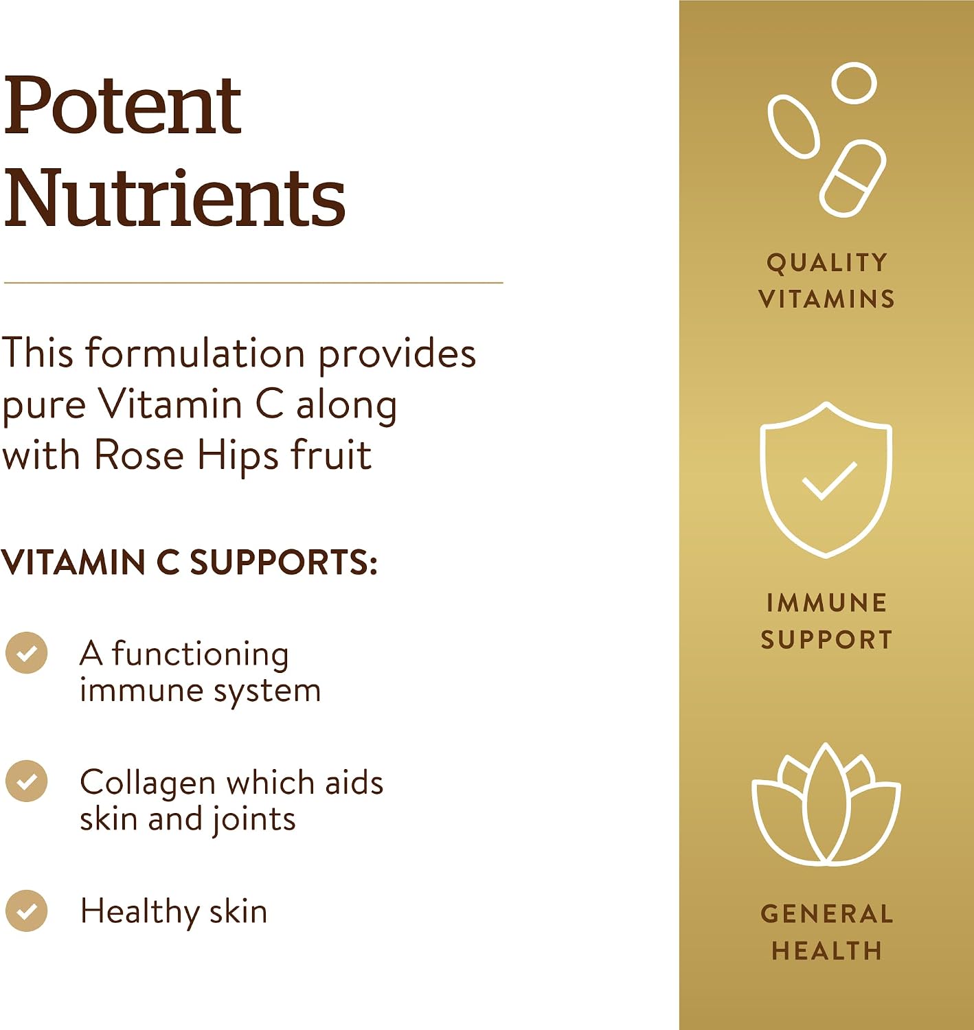 Solgar Vitamina C 1500 mg con Escaramujo, 180 Comprimidos