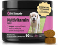 Multivitamínico Masticable para Cachorros con DHA, Omega 3 y Probióticos - Pet Honesty (90 unidades, Sabor Bacon Ahumado)
