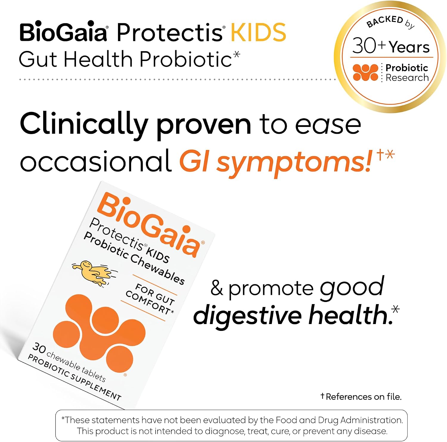 BioGaia Kids Probiotic Chewable - 120 Tablets