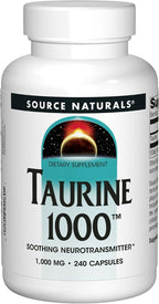 Source Naturals Taurina, 1000mg - 240 Cápsulas