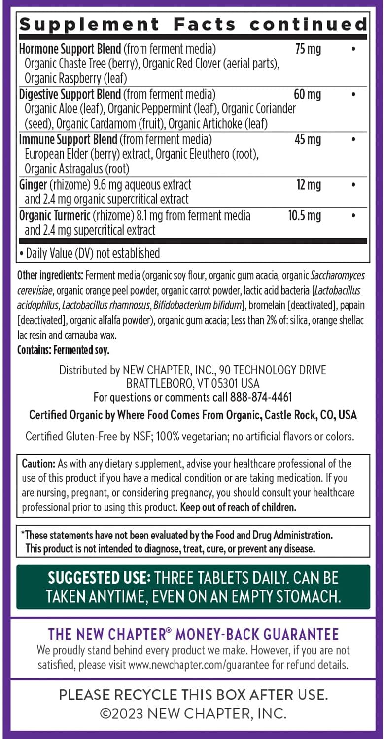 New Chapter Multivitamínico Avanzado para Mujeres de 40+