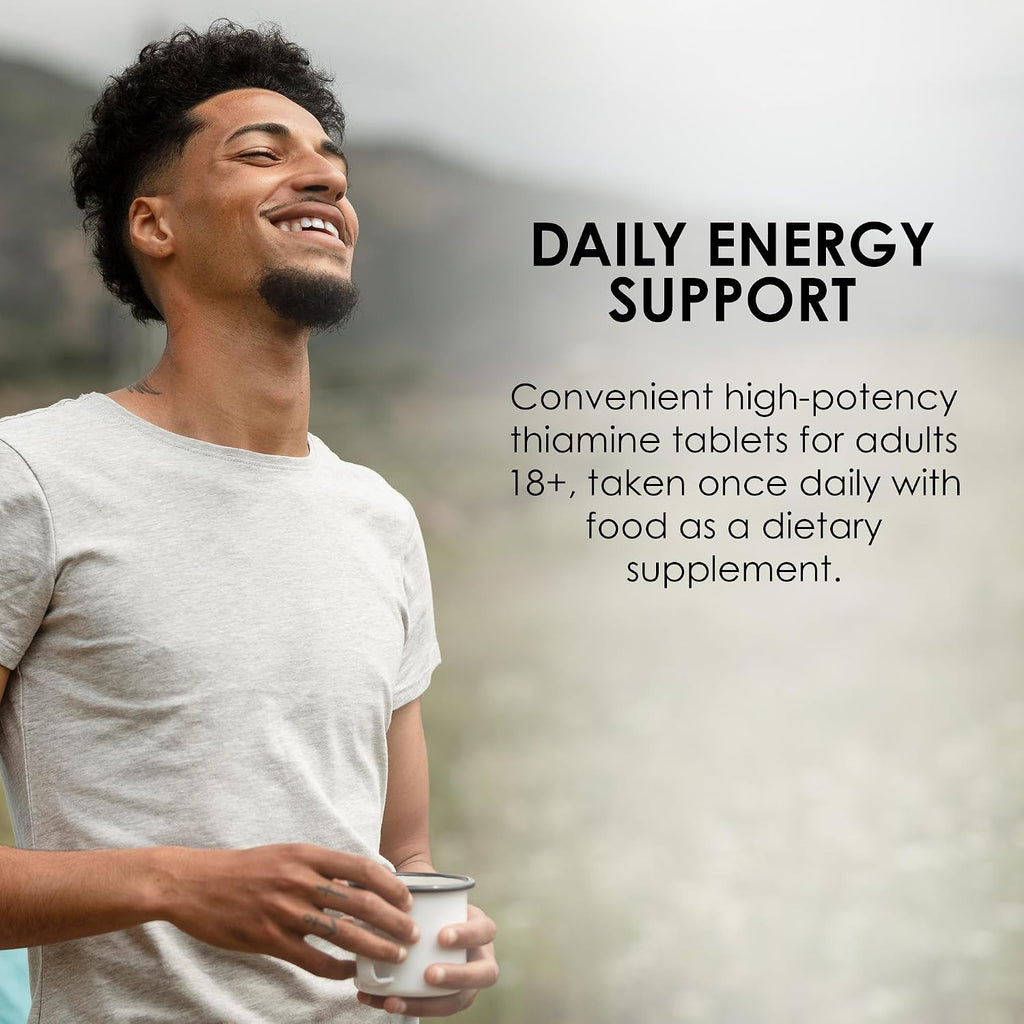 MASON NATURAL Vitamina B1 Tiamina 250 mg, 300 Días de Suministro, Suplemento Dietético para Apoyar los Niveles de Energía Naturales, 100 Comprimidos (Paquete de 3)