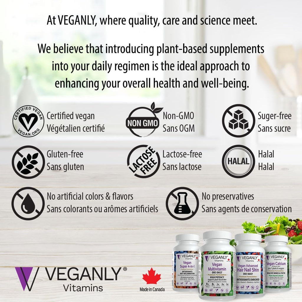 Vegan Advanced Hair Nail Skin One-Daily, 90 Cápsulas Veganas