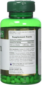 Nature's Bounty Biotina 5000 mcg, 60 Comprimidos de Disolución Rápida (Paquete de 2)