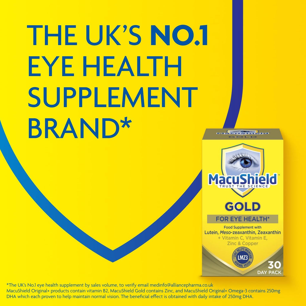 MacuShield Gold Food Supplement - 90 Capsules