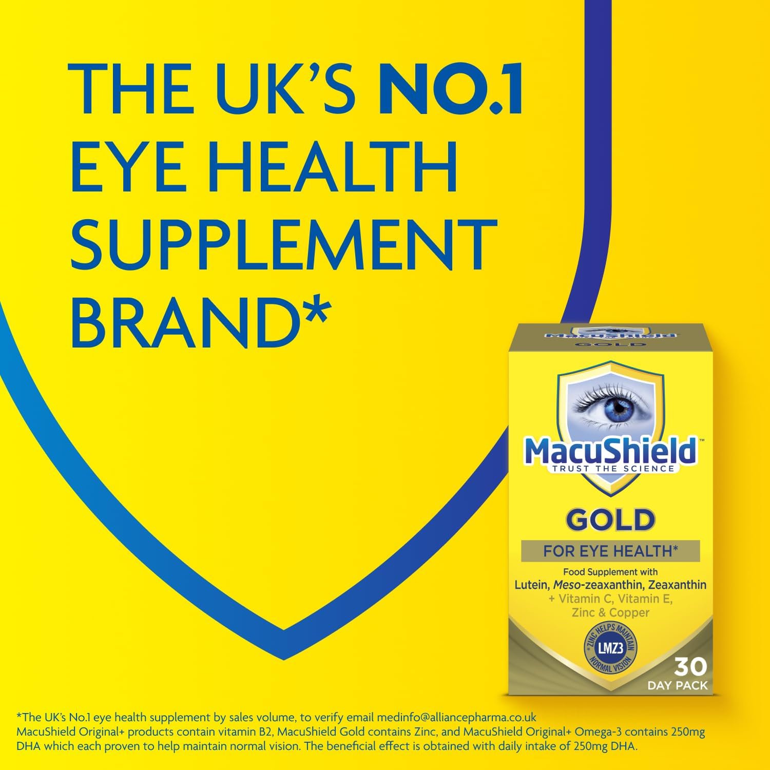 MacuShield Gold Food Supplement - 90 Capsules