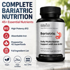 Kaitamin Multivitamínico Bariátrico con Hierro – 120 Cápsulas Líquidas (60 Días)
