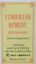 Yinourish Remedy (Zuo Gui Wan) 100 píldoras, 250 mg por píldora