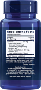 Life Extension Triple Strength ProstaPollen - Salud Prostática, 30 Cápsulas Blandas