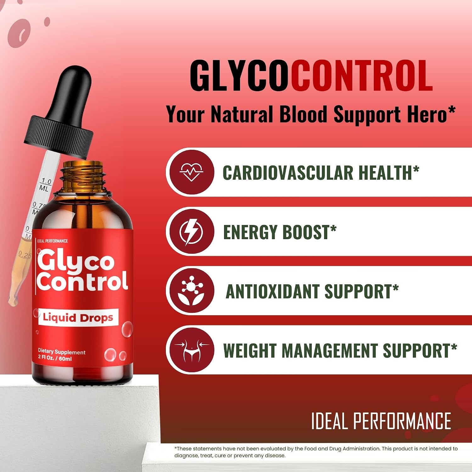 Glyco Control Drops – Gotas Líquidas de Fórmula Natural para la Salud Sanguínea (5 Envases)