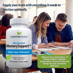 Memory Boost + Brain Support – Suplemento Nootrópico para Memoria, Concentración y Claridad Mental