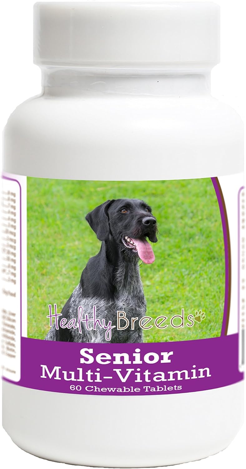 Healthy Breeds German Wirehaired Pointer Senior Dog Multivitamin Tablets 60 Count