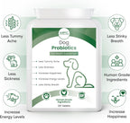 Multipetcare Probióticos para Perros – 5 Cepas, 2 Mil Millones UFC + Enzimas Digestivas y Prebióticos | Salud Digestiva, Heces Firmes, Menos Gases | con Vitaminas del Grupo B | Sabor a Pollo | 120 Comprimidos