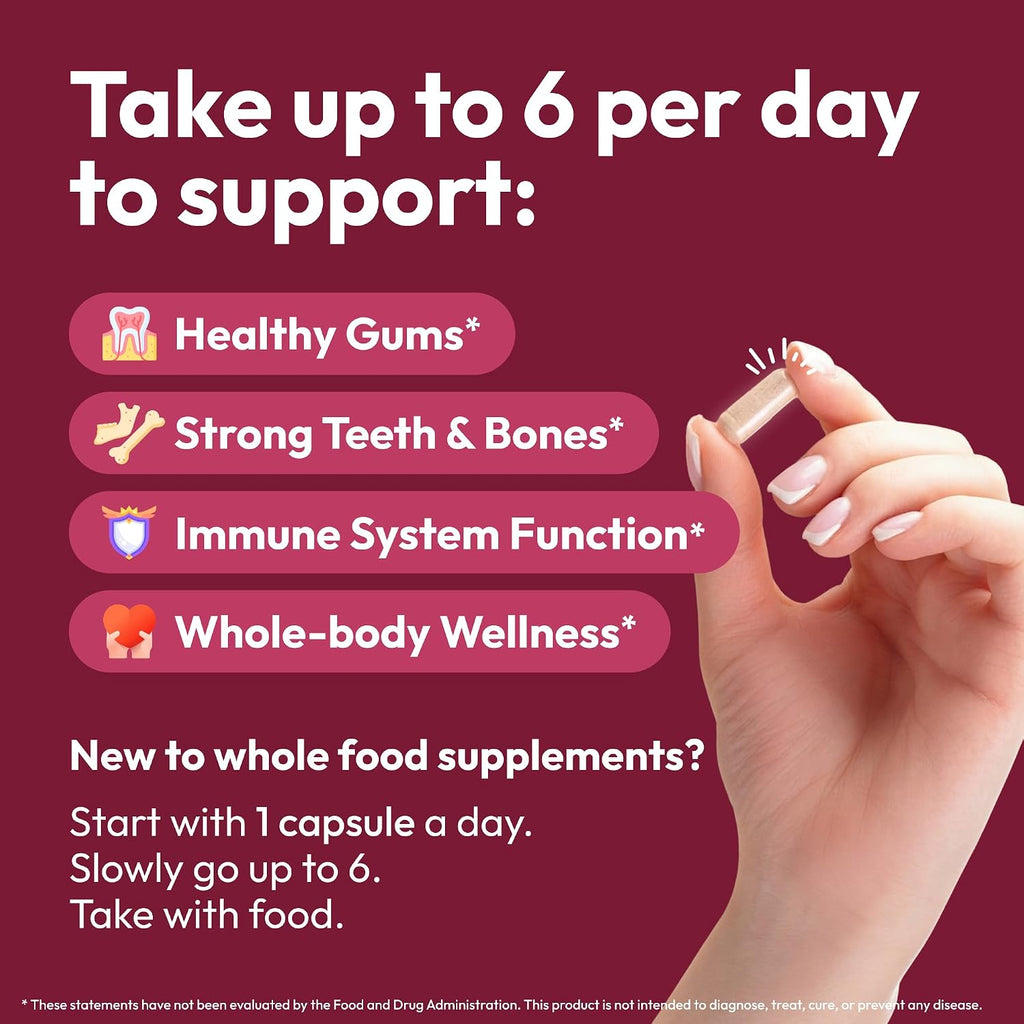Strong Jaw Gum Restore - Suplemento para la Salud de Encías y Dientes, 180 Cápsulas